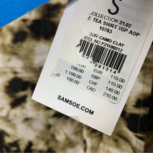 Samsoe Samsoe tie dye sleeveless button down shirt new with tag size Small - Picture 2 of 9